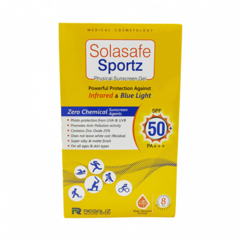 SOLASAFE SPORTZ PHYSICAL SUN SCREEN GEL SPF 50